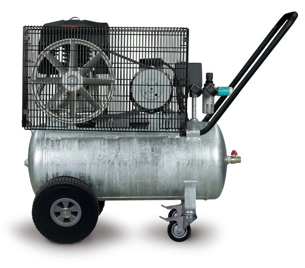 Mobiler Kolbenkompressor für Handwerker mit Riemenantrieb Aircraft AIRPROFI 503/50 P
