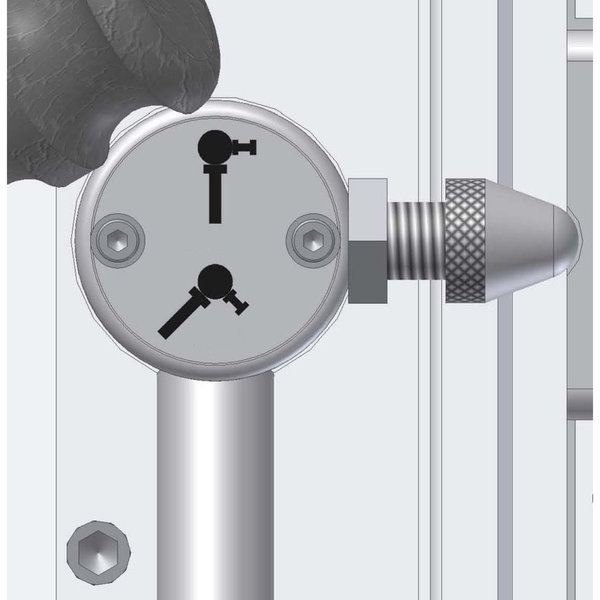 Säulenbohrmaschine Optimum OPTIdrill B 28HV Aktions-Set - Stufenlos, Brushless-Antrieb, Schraubstock