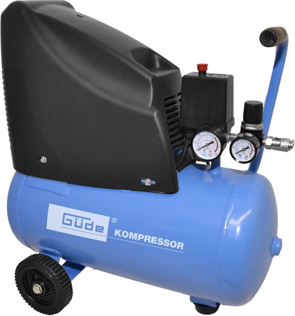 Güde Kompressor Druckluftkompressor Ölfrei Wartungsarm 220/08/24 integrierter Luftfilter 24 l