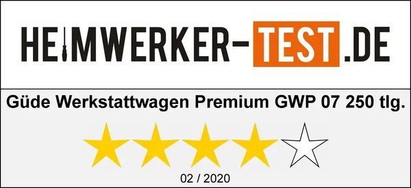 Güde Werkstattwagen Premium GWSP 07 250-teilig | belastbar bis 400 kg