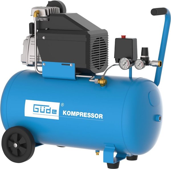 Güde Kompressor Druckluftkompressor 260/10/50 ölgeschmiert Direktantrieb 1,5kW 10bar 50L Kessel