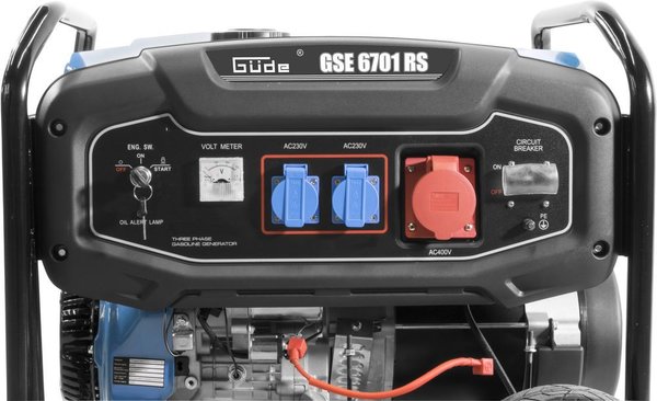 Güde Generator Stromerzeuger GSE 6701 RS 5,5kW 12,2PS 230V/400V Reversierstart + E-Start Art.N.40730