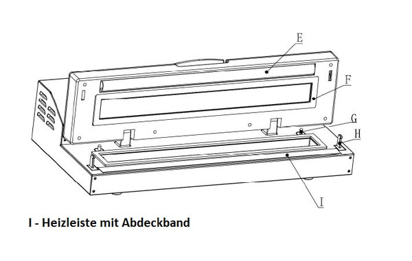 Abdeckband Heizleiste für Vakuumiergerät V9300 - DICHT-V9300